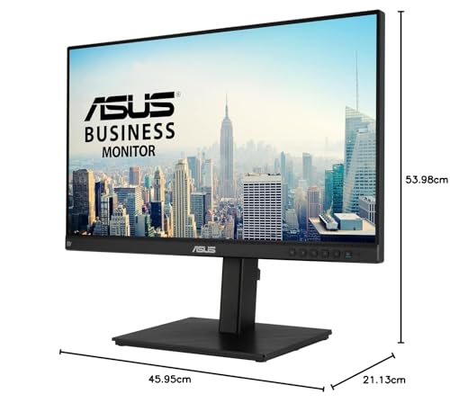 ASUS BE24ECSBT - Monitor Multitáctil de 24 Pulgadas, FHD, Multitáctil de 10 Puntos, IPS, USB-C, HDMI, DisplayPort Daisy Chain, Soporte Ergonómico, Eye Care, Baja Luz Azul, Montable en Pared