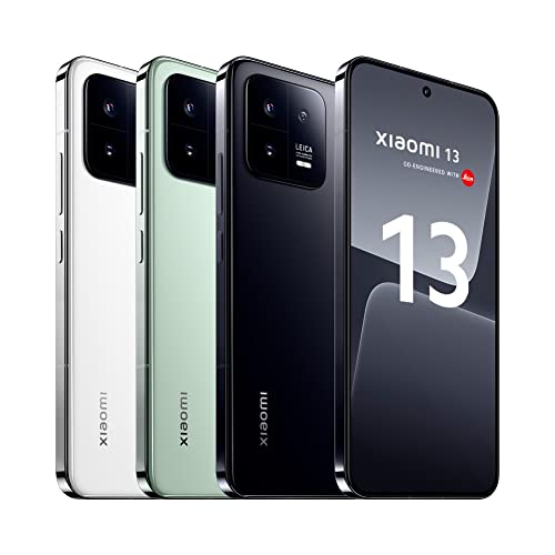 Xiaomi 13 5G - Smartphone de 12+256GB, Pantalla de 6.36” AMOLED de 120Hz, Snapdragon 8 Gen 2, Cámara Leica de 50MP, Carga de 67W, 4500mAh, Blanco (Versión ES + 3 años de garantía)