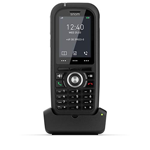 Snom M80 Terminal de teléfono DECT Identificador de Llamadas Negro M80, Negro, LCD, 5,08 cm (2"), 240 x 320 Pixeles, 262144 Colores, Ión de Litio