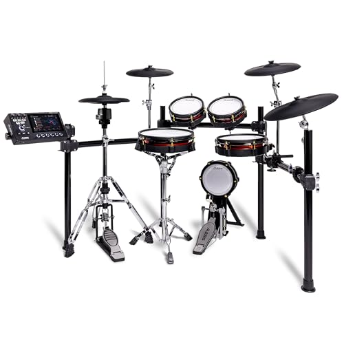 Alesis Strata Core - Kit de Batería Electronica con Pantalla Táctil, Platillos de triple zona, hi-hat magnético activo y parches de malla de doble zona