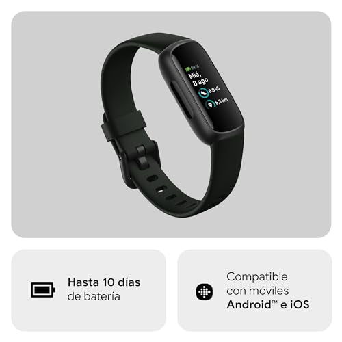 Google Pixel 8 Pro - Smartphone Android Libre con Lente teleobjetivo - Obsidiana, 512GB + Fitbit Inspire 3, la Pulsera de Salud y Actividad física con hasta 10 días de batería - Negro