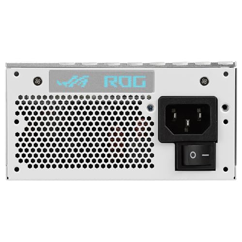 Asus ROG Loki SFX-L 850W Platinum White Edition Fuente de Alimentación Modular (80+ Platinum, Ventilador ARGB PWM de 120 mm, Aura Sync, Compatible con ATX 3.1, PCIe 5.1, 10 Años de Protección)