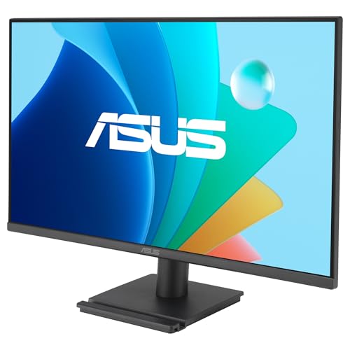 ASUS VA279HG Monitor Eye Care Gaming de 27", IPS, Full HD, 99% sRGB, sin Marco, 120 Hz, Adaptive-Sync, 1 ms MPRT, HDMI, VGA, Baja emisión de luz Azul, antiparpadeo, montable en Pared