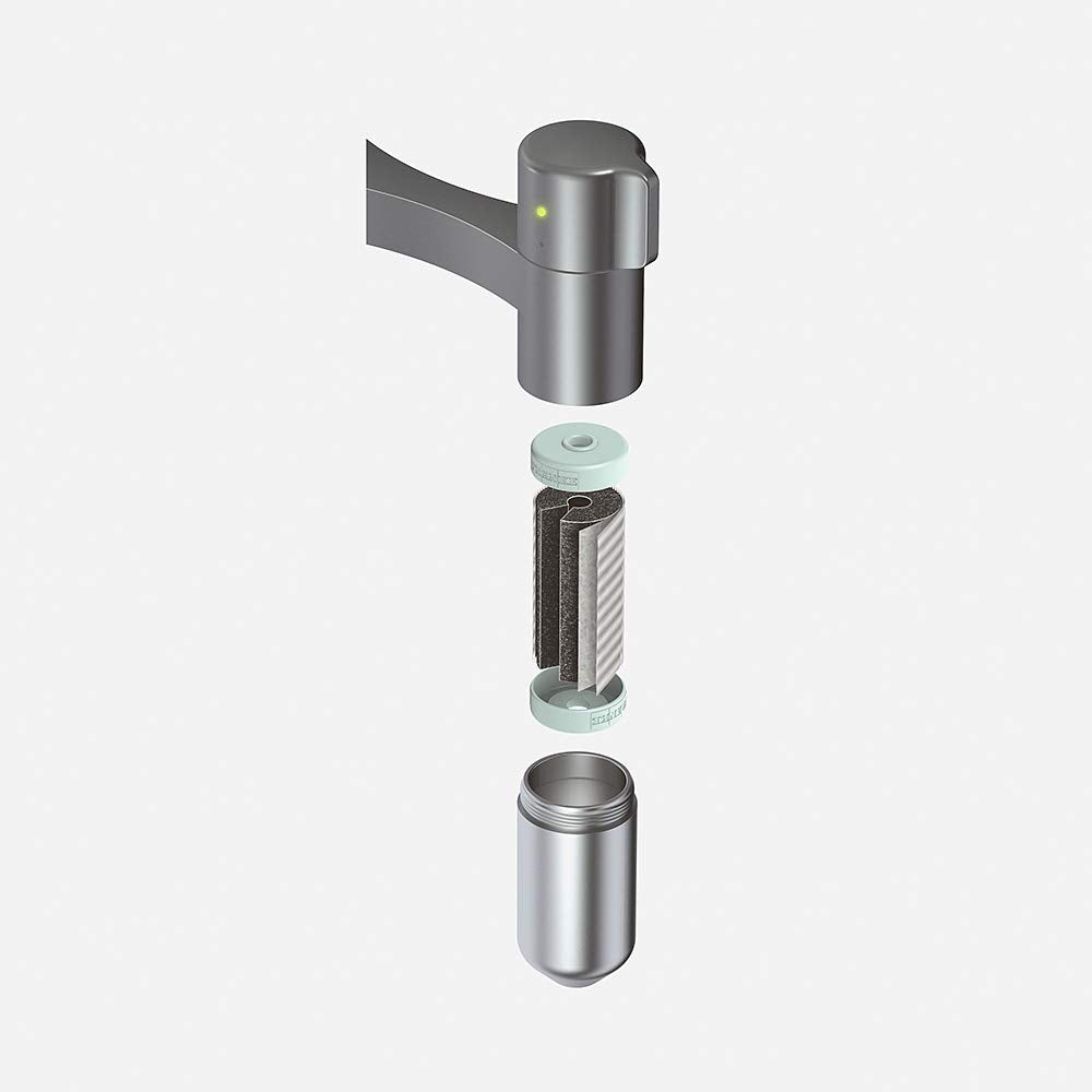 Franke; Grifo de cocina con sistema de filtración de agua Vital J (120.0551.241); Color: Negro mate/acero óptico