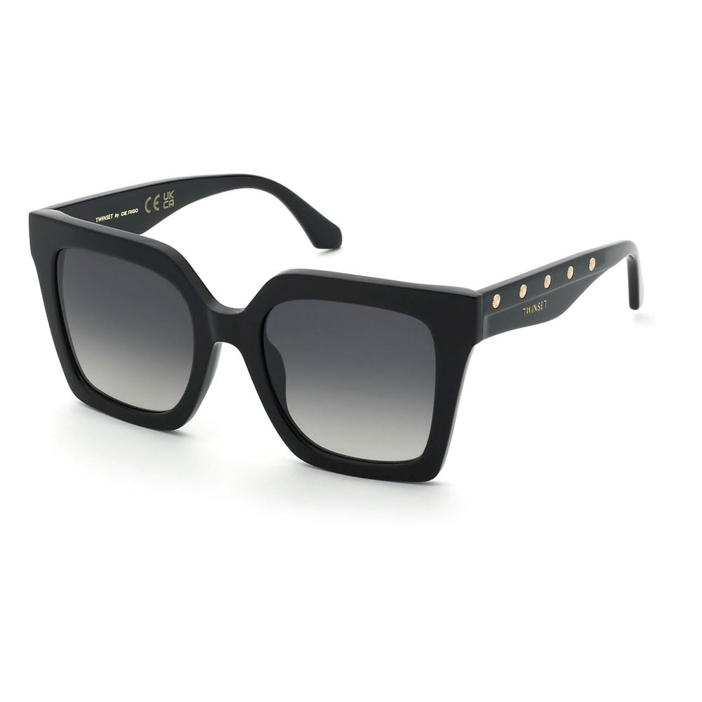 Twinset, SUNGLASSES, STW105-53-0700, SHINY BLACK, Female