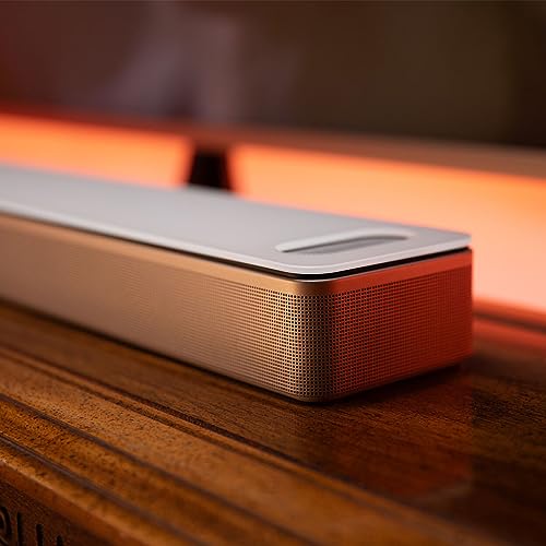 Bose Barra de Sonido Inteligente Smart Ultra Dolby Atmos, Control por Voz de Alexa,Bluetooth inalámbrico con IA, Sistema de Sonido Envolvente para TV, Blanco