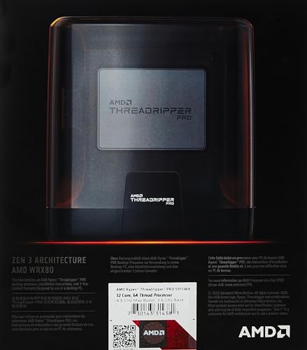 AMD Ryzen Threadripper Pro Procesador 5975WX (32núcleos/64Threads, 280W TDP, Socket SWRX8, 144 MB Caché, Reloj de Aumento máx. hasta 4.5 GHz, sin Ventilador)