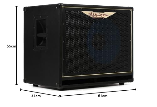 ASHDOWN - ABM-115H-EVO IV, caja de 300 W, impedancia 8 ohmios, cono de 15", peso 23,9 kg, color negro