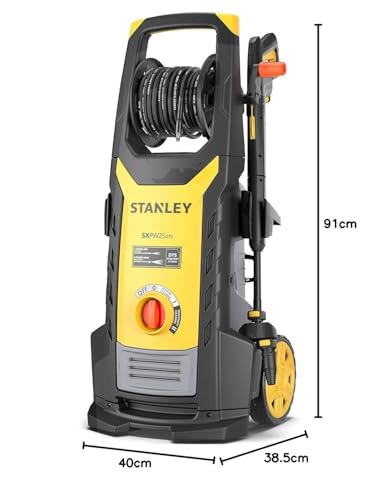 Stanley Hidrolimpiadora de Alta Presión SXPW25DTSE con 2 Motopompas (2500 W, 150 Bar, 810 l/h)