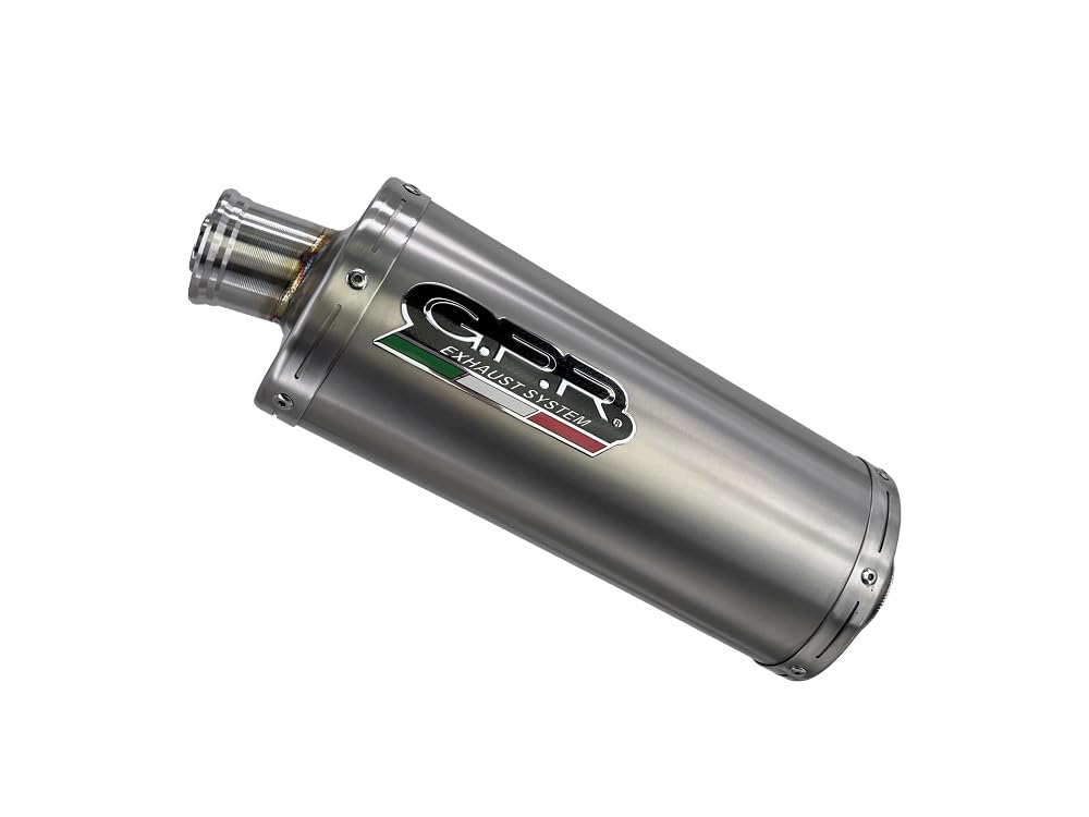 GPR Tubo de escape para K 1600 Gtl 2017/2021 e4 Classic Titanio Oval Par de terminales de escape homologados, suministrados con db asesino removibles y accesorios específicos