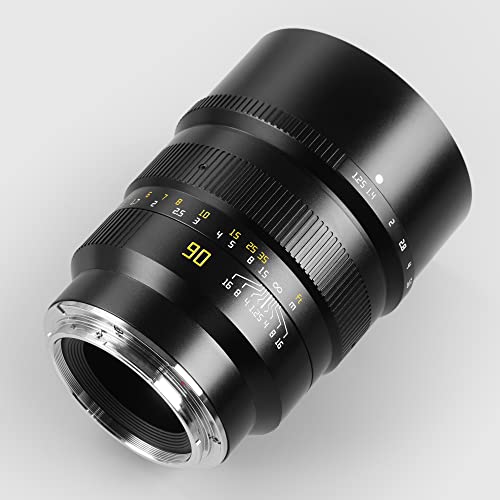TTArtisan Lente de Cuerpo de Metal de 90 mm F/1.25 Compatible con Montura Nikon Z, Color Negro