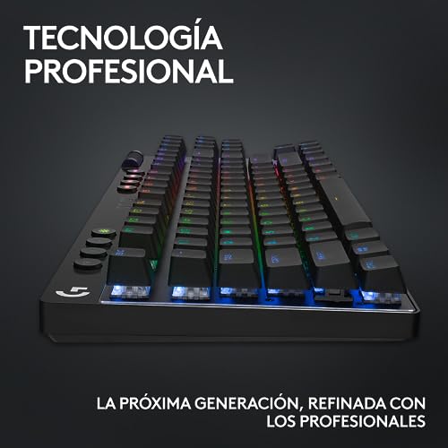 Logitech G PRO X TKL LIGHTSPEED, teclado inalámbrico para gaming, portable + PRO X 2 LIGHTSPEED Auriculares Gaming Inalámbricos, Micrófono, PC,PS4,PS5,Nintendo Switch, Disposición QWERTY Español,Negro