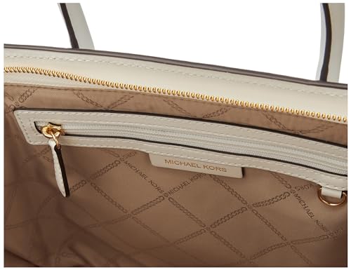 Michael Kors Avril LG Tz Satchel, Bolso Women's, Optic White, One Size