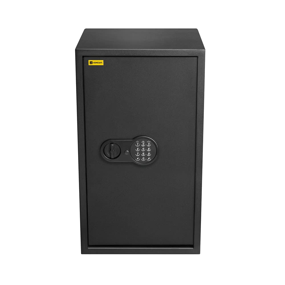 HomeSafe HV70E - Caja fuerte con cerradura electrónica, 70x40x36cm (HxWxD), color negro