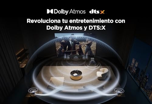 TCL Barra de Sonido Q85H 7.1.4ch tecnología RayDanz Dolby Atmos & DTS:X con subwoofer inalámbrico y Altavoces Traseros compatibles con HDMI 2.1 y BT 5.3