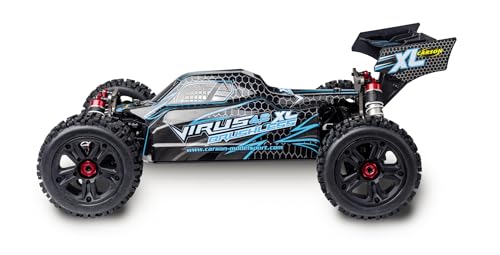Carson 500409081 1:8 Virus 4.2 XL 100% RTR Negro/Turquesa - Coche teledirigido, Velocidad hasta 80 km/h, Modelo 100% RTR, Incluye Mando a Distancia