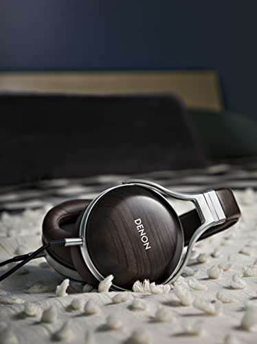 Denon AH-D5200 Marrón, Plata Supraaural Diadema Auricular - Auriculares (Supraaural, Diadema, Alámbrico, 5-40000 Hz, 3 m, Marrón, Plata)