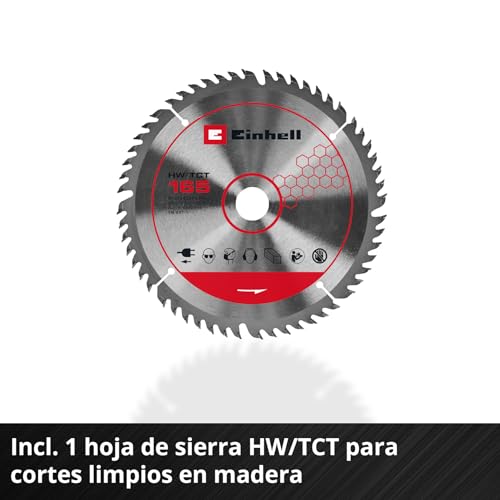 Einhell Professional Sierra de incisión con batería TP-PS 18/165 Li BL-Solo Power X-Change (18V, Ø 165 mm, hoja de sierra, Brushless, profundidad de corte 56 mm, ajuste sin herramientas, sin batería)