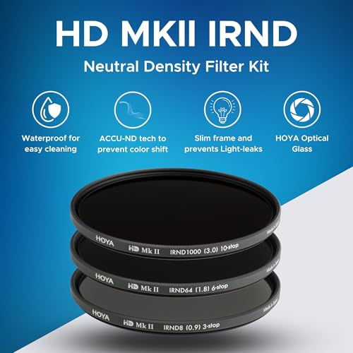 HOYA 3X Neutral Density Filters Kit HD MkII IRND8/64/1000 ø72 mm