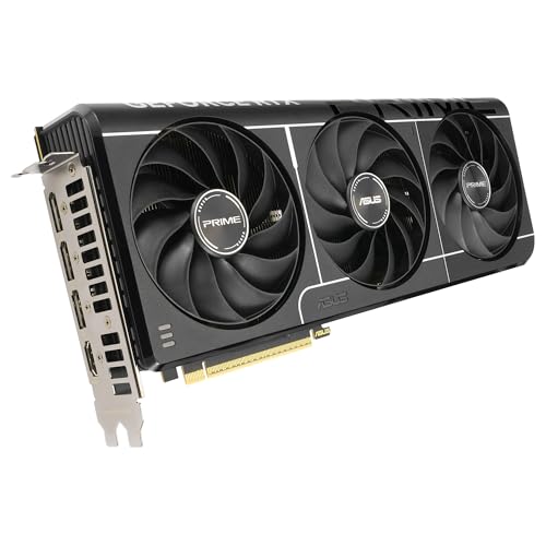 ASUS Prime GeForce RTX 5070 Ti 16GB GDDR7 OC Edition Tarjeta gráfica Compatible con SFF (PCIe 5.0, 16GB GDDR7, HDMI/DP 2.1, 2.5 Ranuras, Ventiladores Axial-Tech, BIOS Dual)