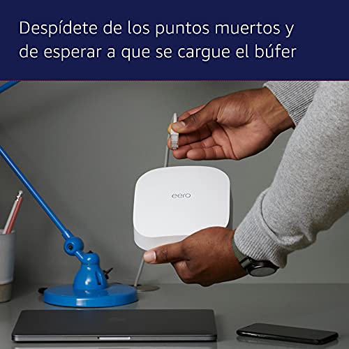 Sistema Wi-Fi 6 de malla de triple banda eero Pro 6 de Amazon con controlador de Hogar digital inteligente ZigBee integrado | 3 unidades