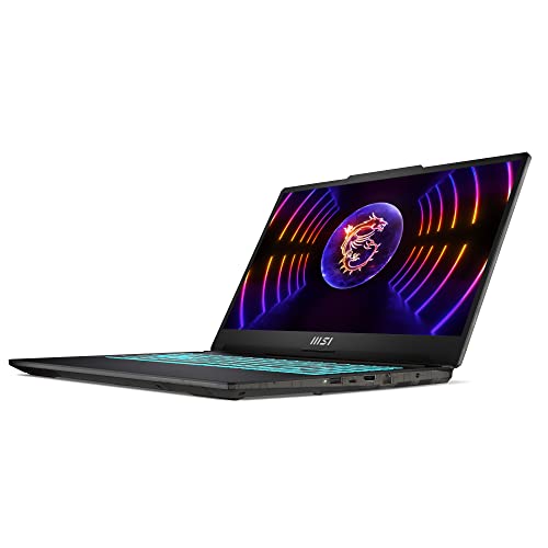Msi Cyborg 15 A13VE-840XES Ordenador Portátil Gaming 15.6" FHD 144Hz (Intel Core i5-13420H, 16GB RAM, 512GB SSD, RTX 4050-6GB, Sin Sistema Operativo) Negro Traslucido, Teclado QWERTY Español