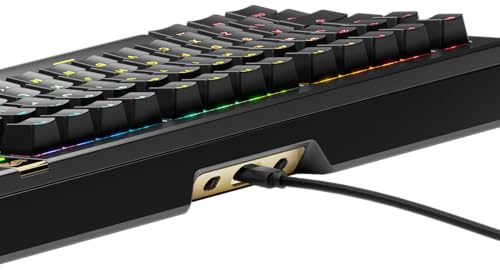 Glorious Gaming GMMK 3 Pro HE: Teclado de Respuesta rápida, Hall Effect, Carcasa de Aluminio, sondeo 8K, switches magnéticos y Hot Swap MX, Juntas modulares, TKL 75%, QWERTY inglés - Negro