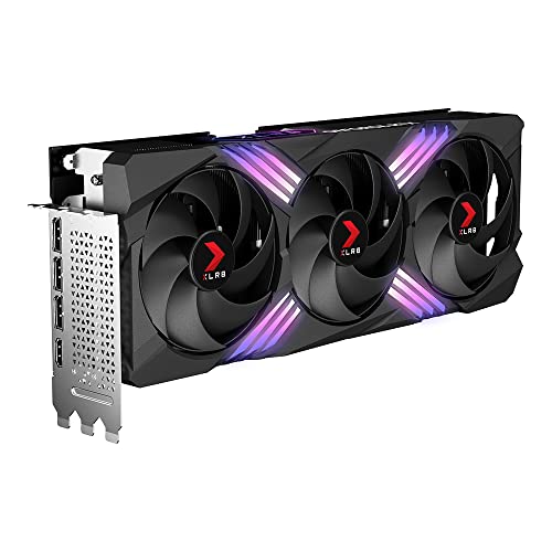 PNY GEFORCE RTX 4070Ti 12GB XLR8 Gaming Verto Epic-X RGB DLSS 3 Triple Ventilador Tarjeta gráfica,Black