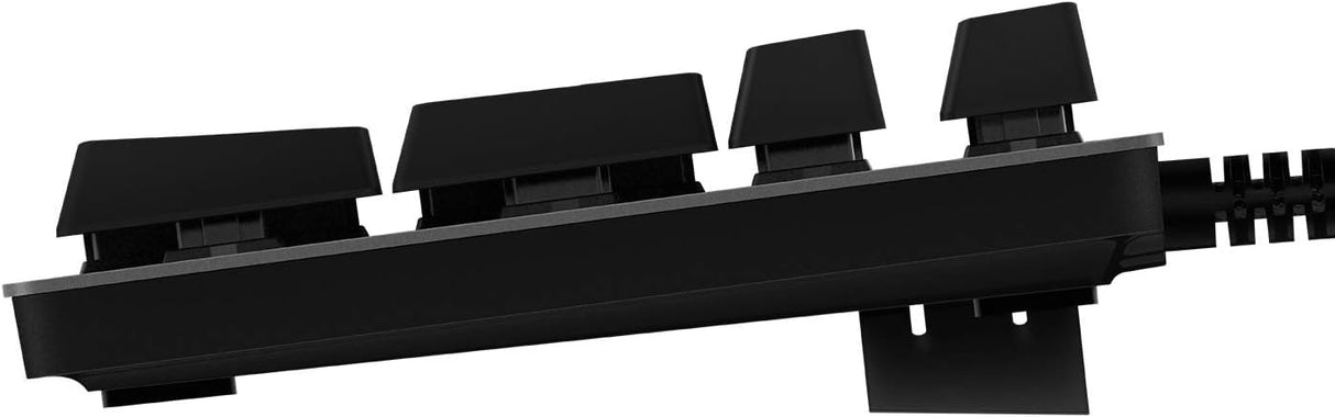 Logitech G512 Teclado Gaming Mecánico, RGB LIGHTSYNC, Teclas retroiluminadas, GX-Táctil Marrón, Aleación de Aluminio, Teclas F Personalizables, Paso de USB, Disposición QWERTY ES - Carbón/Negro