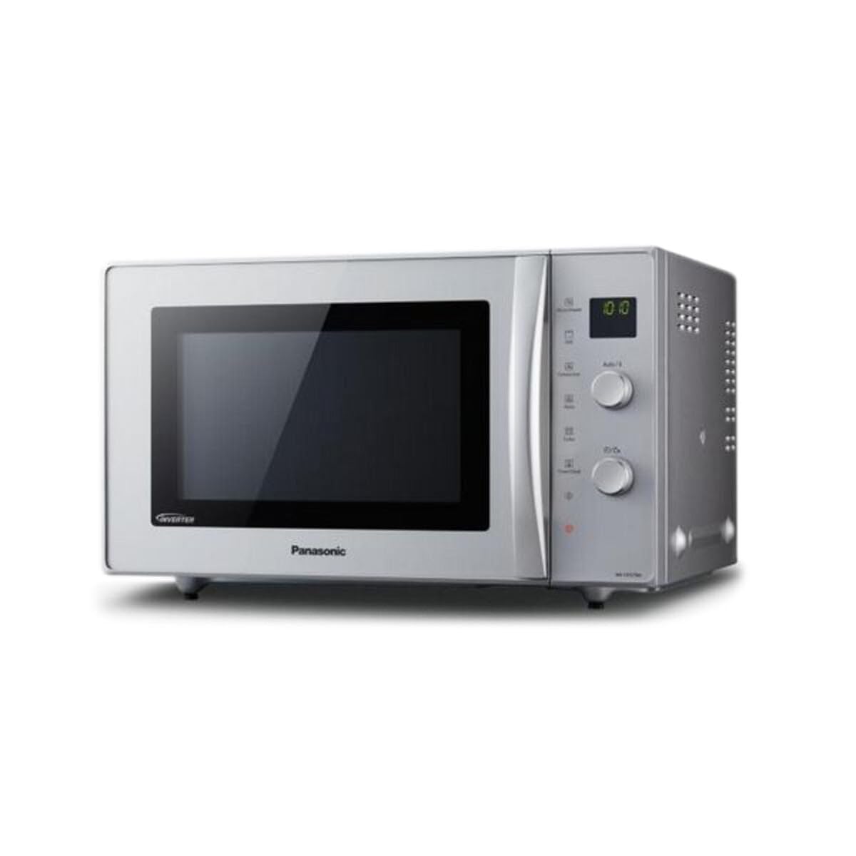 Panasonic NN-CD575 - Microondas Horno con Grill Combinado Slim (1000 W, 27 L, 6 niveles, Inverter, Grill 1300 W, 100-220ºC, 11 modos, plato giratorio 340 mm) Plata