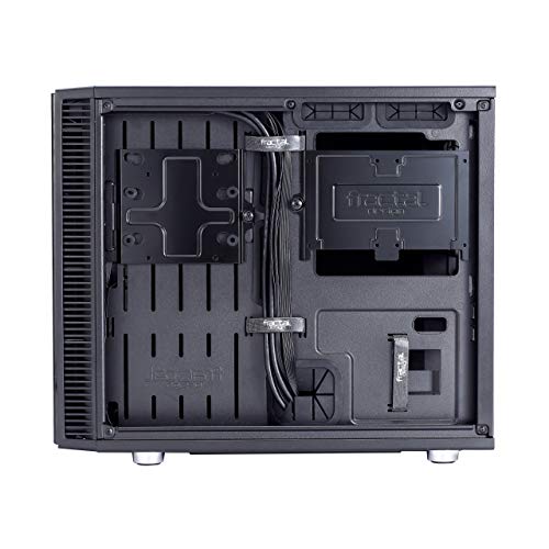 Fractal Design Nano S Window , Mini Tower Computer Case , ITX , Optimized for High Airflow and Silent Computing with ModuVent Technology ,2x Fractal Design Dynamic X2 GP,14 Fans included ,Black Window