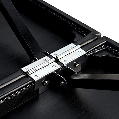 Master Massage ThermaTop - Camilla de Masaje para Galaxy Mobil (con Sistema de calefacción Integrado, Plegable, Banco de Masaje, Banco de Masaje, Patas de Madera, 76 cm), Color Negro