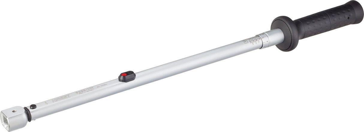 HAZET Llave dinamométrica 6293-1CT I min-max: 60-320 Nm I cuadrada I longitud: 625 mm I caja de seguridad con ventana I precisión ± 2% del valor de escala I 14 x 18 mm