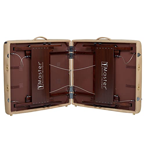 Master Massage Banco de Masaje portátil Plegable de Madera con cojín Musical y Altavoz, 76 cm