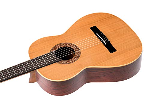 Ortega R180 - Guitarra clásica (cedro y bubinga, tamaño 4/4), color natural
