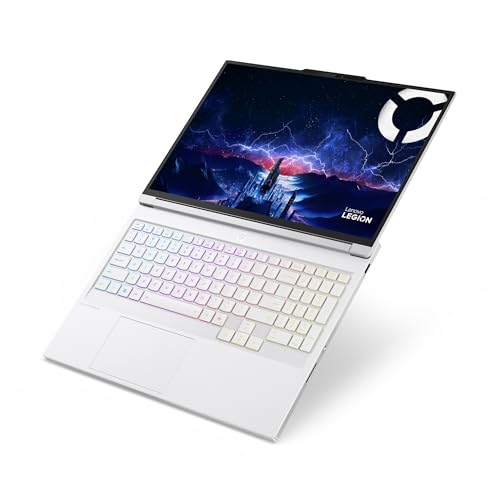 Lenovo Legion 7 Gen 10 – Portátil Gaming IA 16" OLED (Intel Core Ultra 9 275HX, NVIDIA GeForce RTX 5060, 32 GB RAM, 1 TB SSD, 240 Hz, Wi-Fi 7, Sin Sistema Operativo) QWERTY RGB Español - Blanco