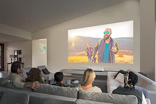 Epson EH-LS800W - Proyector láser Pro-UHD 4K 16:9, óptica Ultra Corta EpiqVision, Smart Android TV, 4000 lúmenes, Bluetooth/HDMI/USB/WLAN, Chromecast, sorround 3D Yamaha, Proyección máx. 150" Blanco