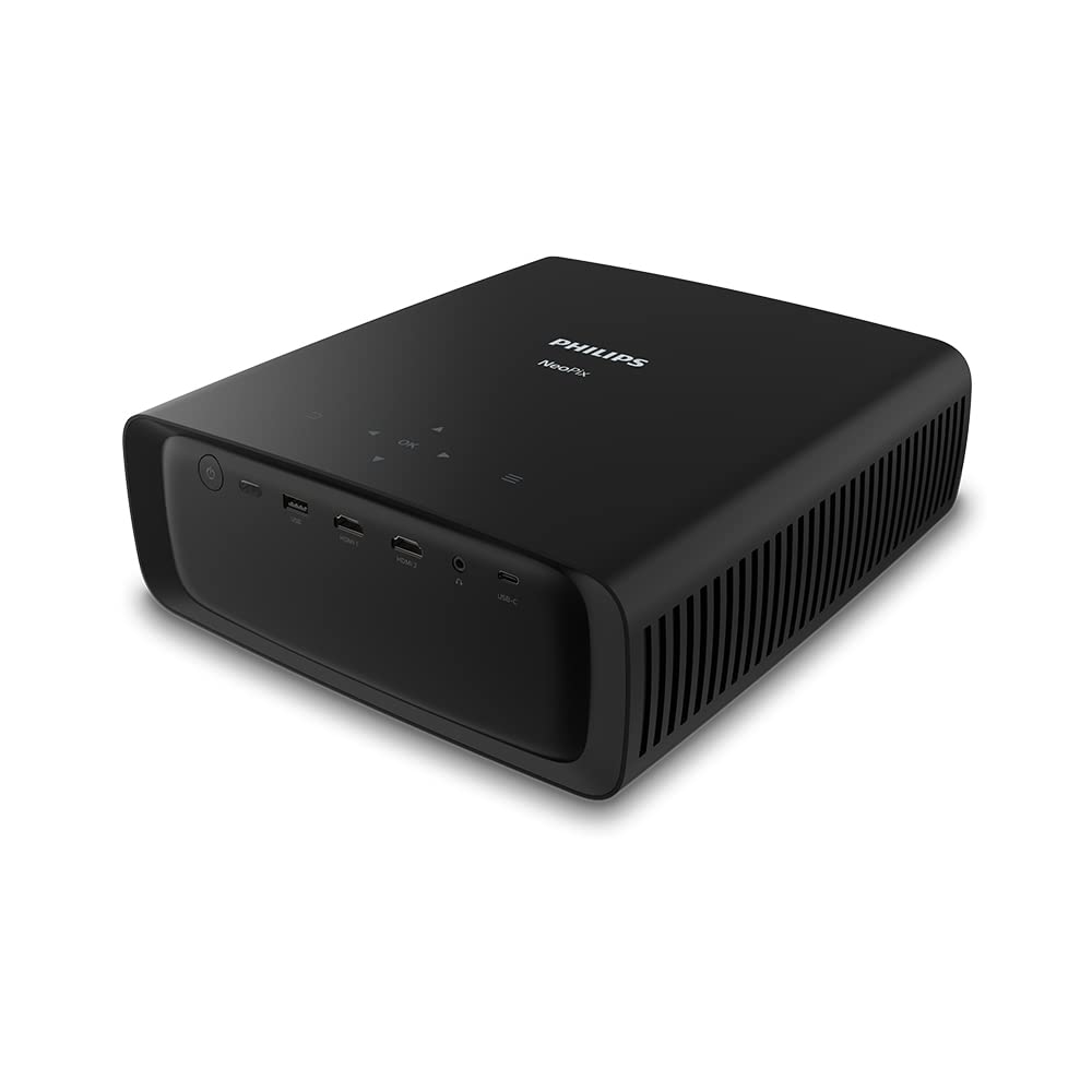 Philips NeoPix 530, proyector de vídeo True Full HD a 1080p, de Alto Contraste, multicorrección de imágenes para un Ajuste Flexible, Ventiladores silenciosos y Potente Sistema de Sonido 2.1