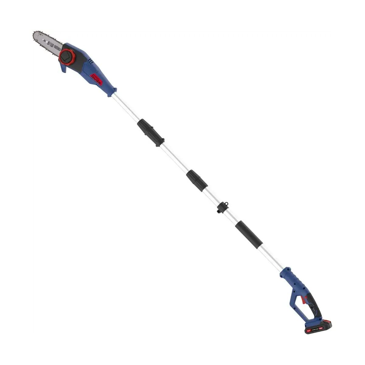 Güde 58594 AST 18-201-05 - Motosierra telescópica (18 V, ion de litio, intercambio de energía, batería y cargador)