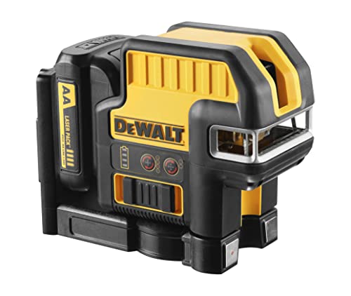 DeWalt DCE0822D1R-QW Láser autonivelante de líneas en Cruz + 2 Puntos 10,8V-Rojo, 10.8 V