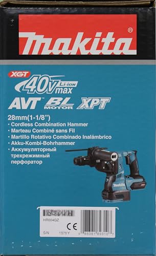 Makita HR004GZ 40V Max Li-ion XGT Martillo rotatorio sin escobillas - Baterías y cargador no incluidos