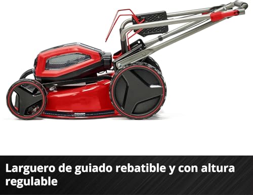 Einhell Professional Cortacésped con batería GP-CM 36/47 S Li BL Power X-Change (36 V, 47 cm de Ancho de Corte, hasta 700 m², sin escobillas, Cesta 65 L, Incl. 4x4,0Ah baterías, 2X Twincharger)