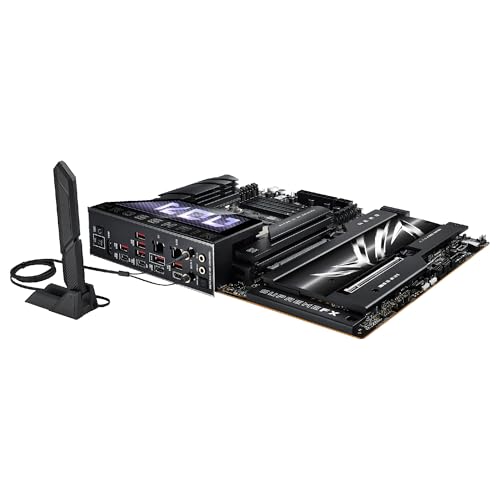 ASUS ROG Crosshair X870E Hero - Placa Base AMD ATX, 18+2+2 etapas de Potencia, DDR5, PCIe 5.0 Compatible con GPU de última generación, Cinco M.2, Wi-Fi 7, USB4, AI Overclocking