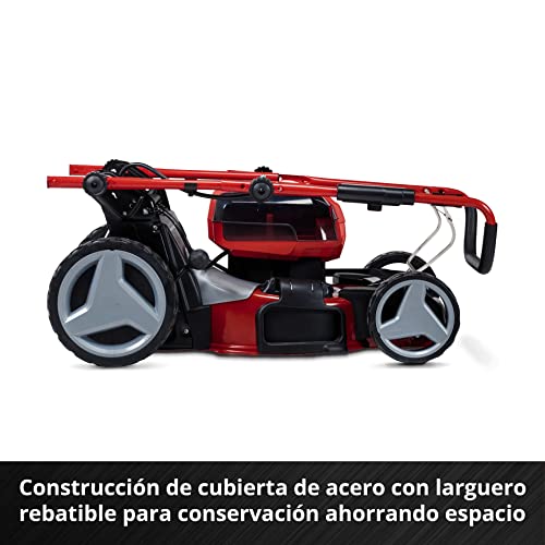 Einhell Cortacésped a batería GE-CM 36/47 S HW Li Kit Power X-Change (36 V, 47 cm ancho de corte, 700 m², autopropulsado, Brushless, función de mulching, con 4x 4,0 Ah baterías, 2x Twincharger)