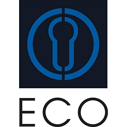 ECO Juego de manijas de puerta de escape UG con ángulo de rotación de 40° - Puerta de escape/puerta de pánico EN1125 para ala de pie, apto para mango de varilla EPN 900 IV de aluminio recubierto de
