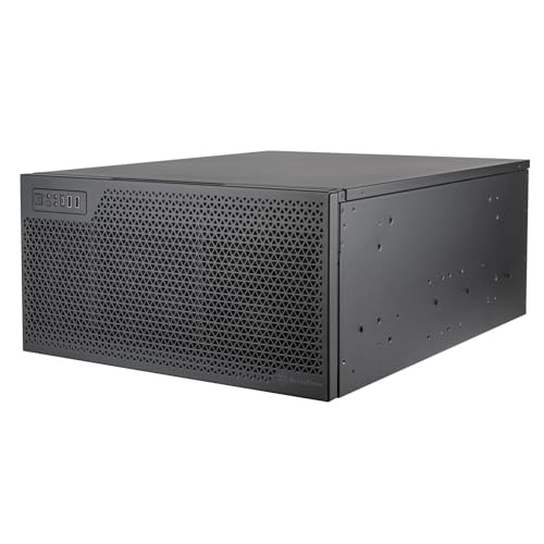SilverStone Technology RM52, Chasis Servidor con Montura en Rack 5U con compatibilidad para disipadores duales de 360mm para refrigeración líquida, SST-RM52