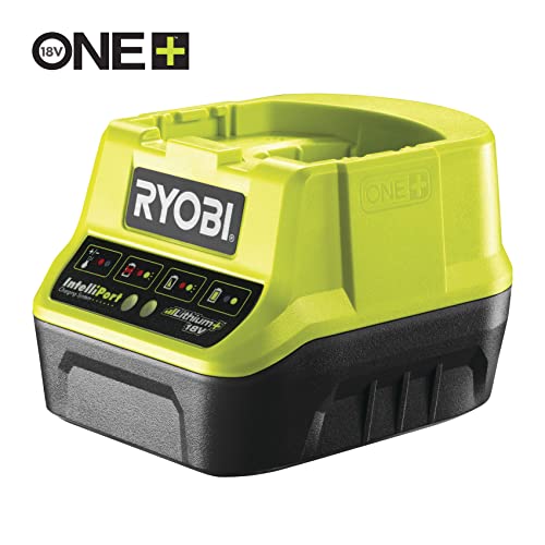 RYOBI – 2 baterías One+ y Cargador de Sonido: 1 batería de 4,0 Ah, 1 batería de 2,0 Ah, 1 Cargador de 2,0 A – RC18120-242X