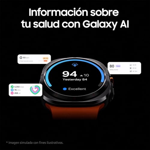 Samsung Galaxy Watch Ultra LTE 47mm + Cargador - Smartwatch, Control de Salud, Seguimiento Deportivo, Blanco (Versión Española)