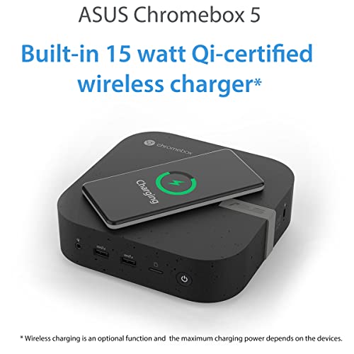 ASUS Chromebox 5 CHROMEBOX5-S7009UN+ - Ordenador Mini PC (Intel Core i7-1260P, 16GB DDR4, 256GB SSD M.2 NVMe PCIe 3.0, Intel Iris Xe Graphics, Chrome OS) - Negro