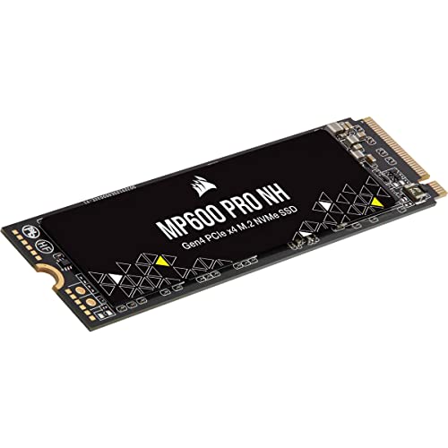 Corsair MP600 PRO NH 8 TB SSD PCIe Gen4 x4 NVMe M.2 - TLC NAND de Alta Densidad - M.2 2280 - Compatibilidad con DirectStorage - Hasta 7.000 MB/s - Sin Disipador de Calor - Negro